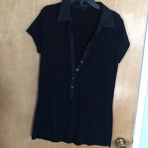 Theory button up tee